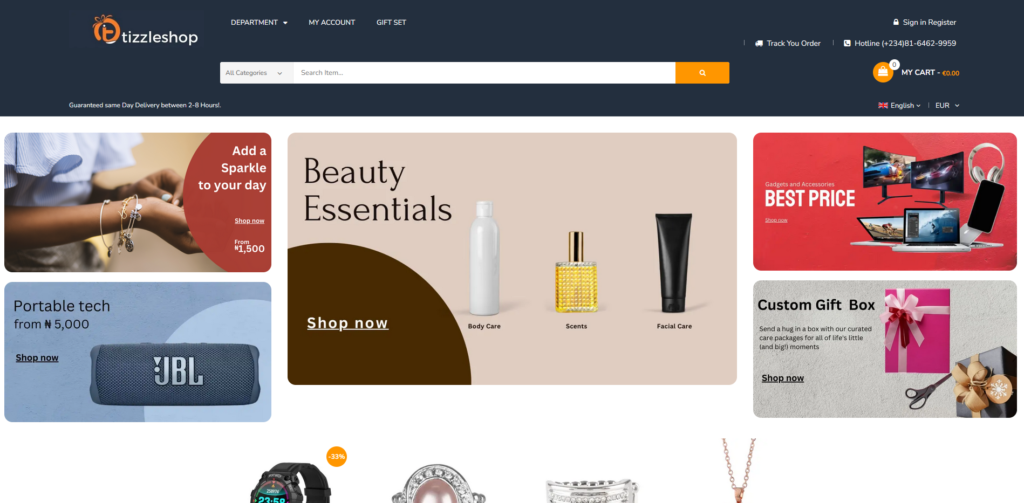 Tizzle Shop | Top 10 Ecommerce SIte in Nigeria