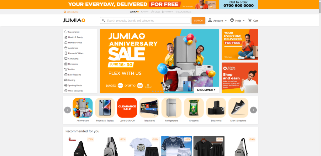 Jumia ng | Top 10 Ecommerce SIte in Nigeria